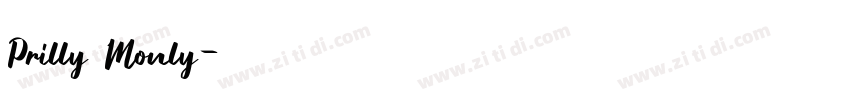 Prilly Monly字体转换